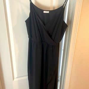 High low black dress